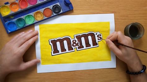 How To Draw The Mandms Logo Youtube