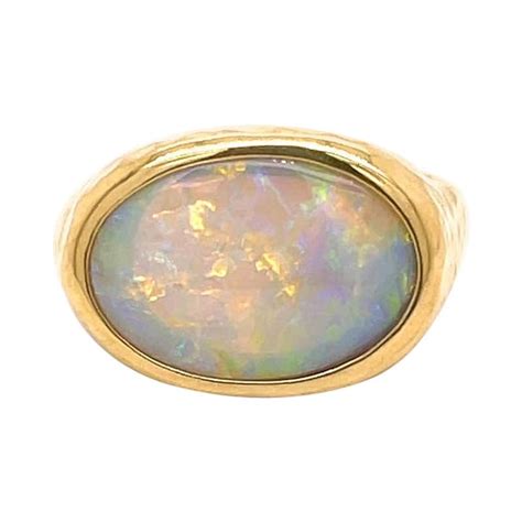 Yellow Gold Opal Ring At 1stdibs