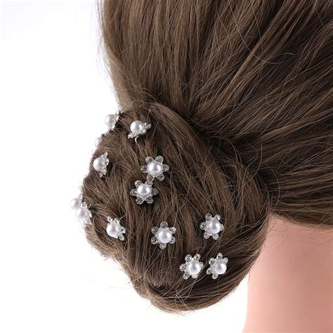 Buy 20pcs Wedding Mariage Bridal Pearl Hairpins Flower