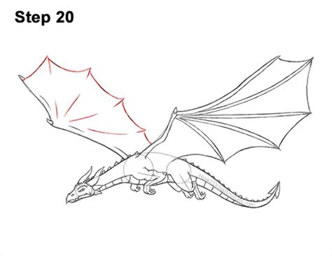 How To Draw A Dragon Flying Color Video And Step By Step Pictures