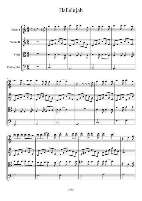 Check spelling or type a new query. Hallelujah sheet music for Violin, Viola, Cello download ...