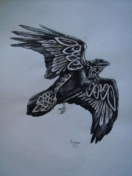 Celtic Raven Tattoo Idea Raven Tattoo Celtic Raven Tattoo Norse Tattoo
