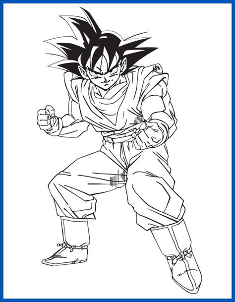 Dragon Ball Z Coloriage Goku - De Coloriage