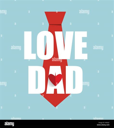 Happy Fathers Day Card Design With Big Tie Vector Illustration Stock Vector Image And Art Alamy