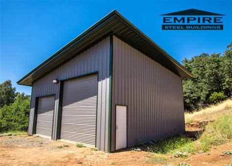 30 X 40 Single Slope Steel Building In California We Provided For A