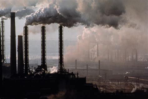 Smokestacks Pollution Air Industry Photograph By Peter Essick Fine