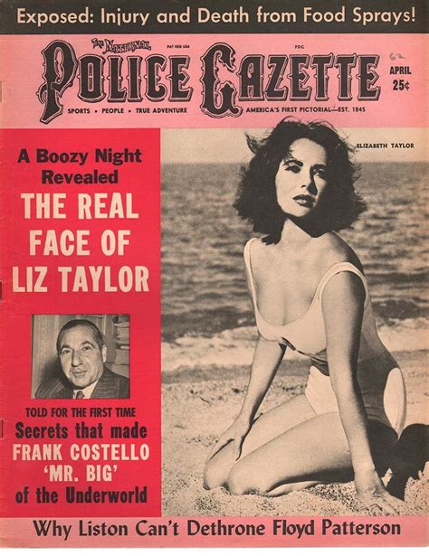 The National Police Gazette April 1962 с изображениями