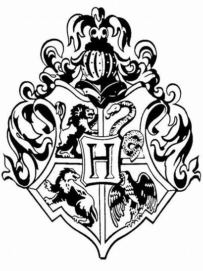 Hogwarts Crest Harry Potter Stamp Drawing Pages