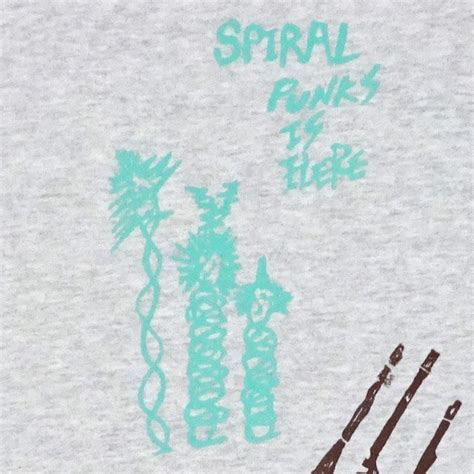 dj discharge spiral punks is here多色刷りロングスリーヴtシャツ[2] アッシュボディ／mサイズ los apson online shop