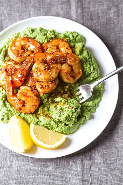 You'll find variations, though, that add herbs and spices. Spicy Shrimp and Broccoli Mash — Eatwell101
