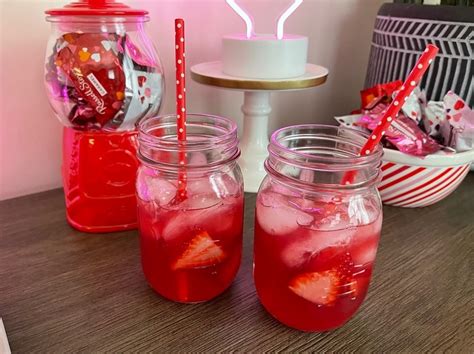 Spiked Strawberry Lemonade Cocktail Recipe Valentines Day