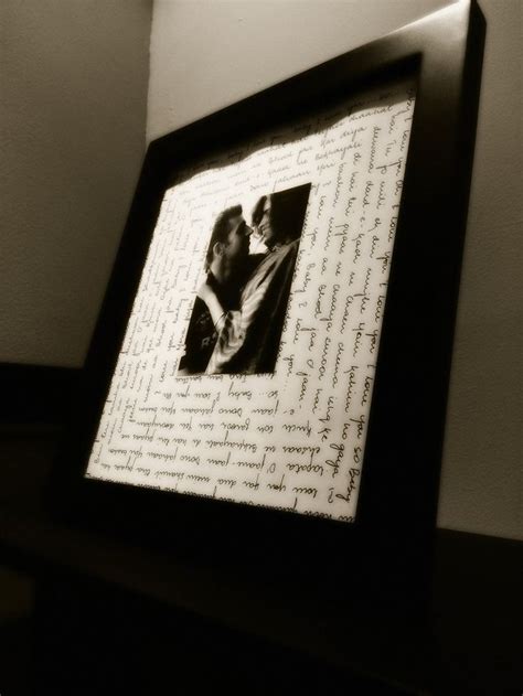 Photo frames, lamps, mugs, key chains. 5th anniversary present - something I made for my husband ...
