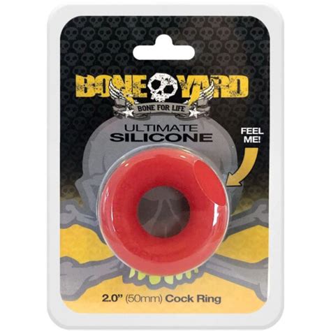 Boneyard Ultimate Silicone Cock Ring Red Kinkish