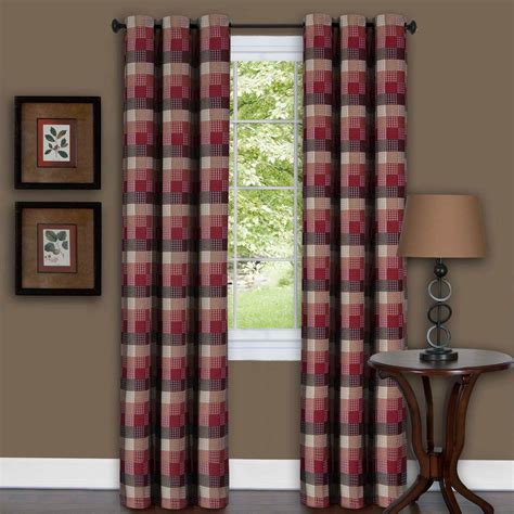 The insulated curtain also ahs feature of blackout and soundproof, which can help you to create a comfortable environment to rest or do description gray striped curtains have blackout feature. Achim Harvard Burgundy Window Curtain Panel w/6 Grommets ...