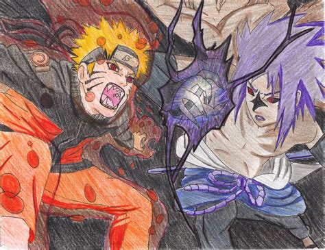 Big Fight Naruto Vs Sasuke By Twinltwinv On Deviantart