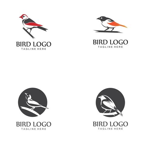 Bird Logo Vector Icon Design Template 2496024 Vector Art At Vecteezy