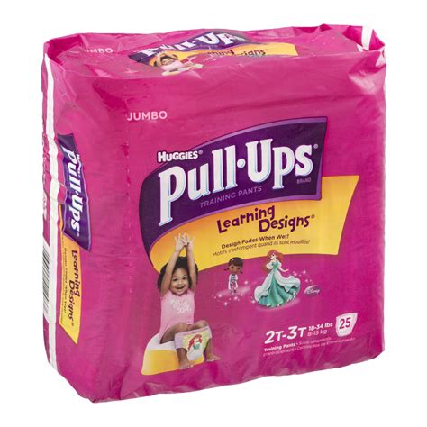 Huggies Pull Ups Training Pants Learning Designs 2t 3t Girls Jumbo Pack 25ct Garden Grocer