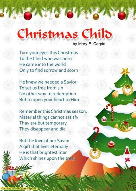 Christmas Poems For Kids Christmas Poems Christmas Verses Christmas