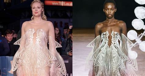 Gwendoline Christie In Iris Van Herpen Couture At The 63rd Bfi London Film Festival Opening