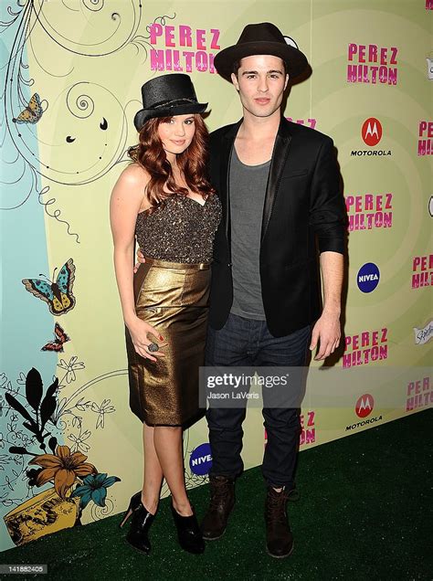 Actress Debby Ryan And Actor Spencer Boldman Attend Perez Hiltons News Photo Getty Images