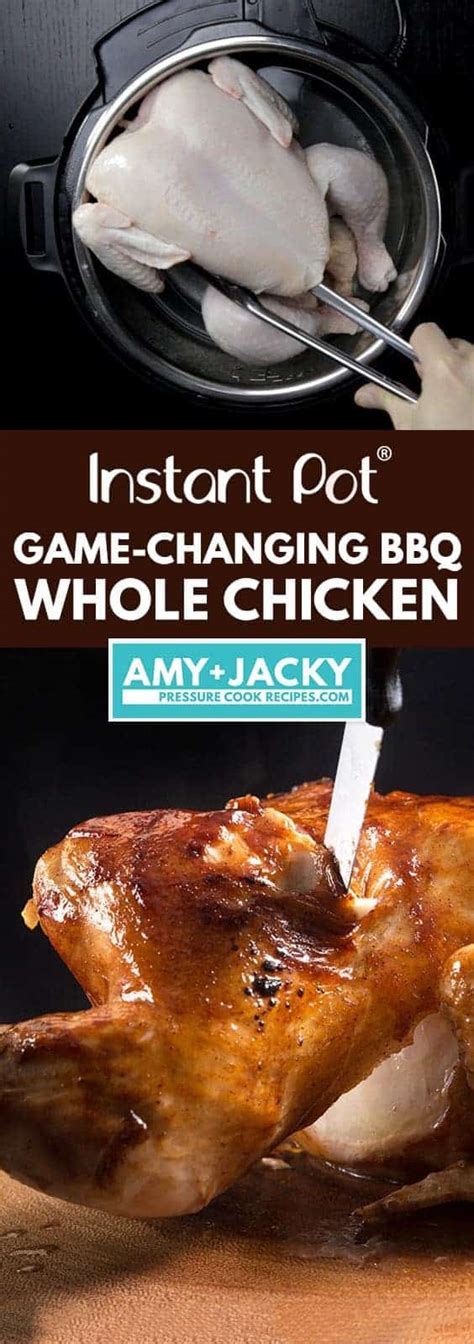 We tested caramelizing the bbq chicken with the broiler in the oven vs. Instant Pot BBQ Whole Chicken | Tested by Amy + Jacky
