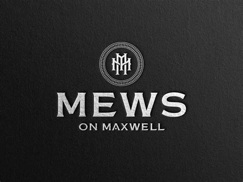 Mews On Maxwell Primary Logo By Lisa Sirbaugh Creative On Dribbble