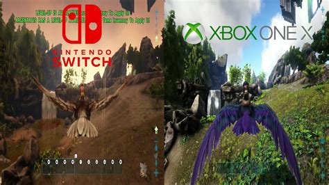 Ark Survival Evolved Switch Vs Xbox One X Enhanced Youtube