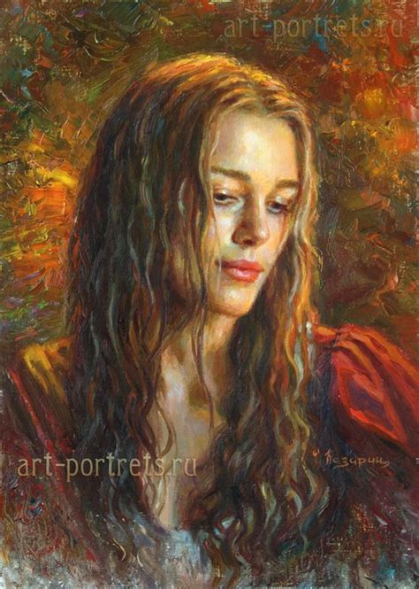 Keira Knightley Painting Portrait Artwork By Igor Kazarin Oil On