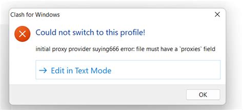 Bug Provider一直无法更新，提示clash Initial Proxy Provider File Suying666