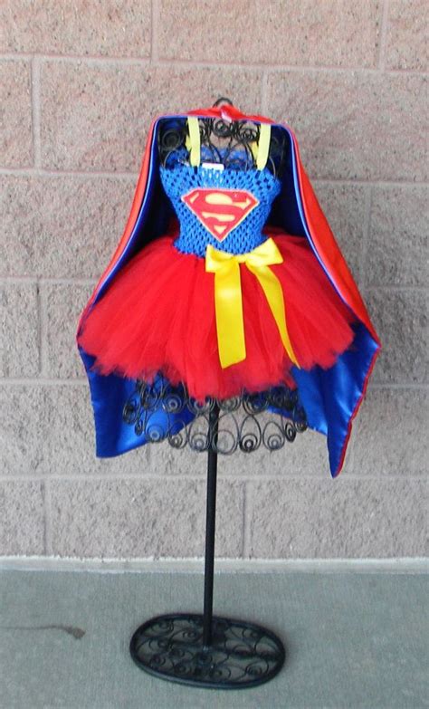Supergirlsuperman Tutu Dress With Cape Fantasias Carnaval Festa