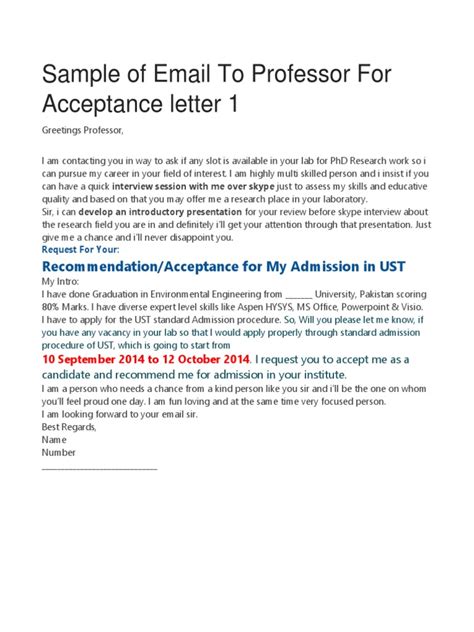 Learn how to write an email to a professor. Sample of Email to Professor | Doctor Of Philosophy ...
