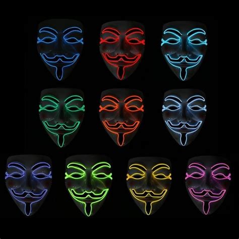 Anonymous Led Mask Mugba