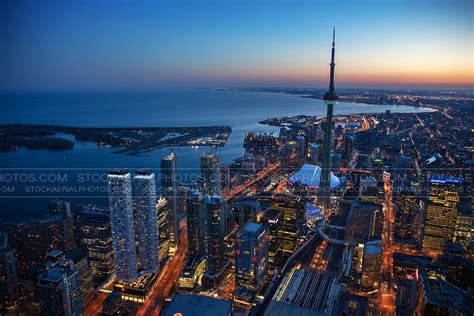 Aerial Photo | Toronto Night Skyline 2018