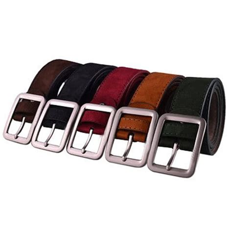 Men Fashion Casual Faux Leather Waistband Pin Buckle Waist Strap Belts