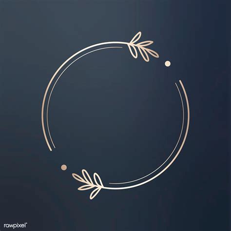 Round Floral Design Logo Vector Premium Image By Wan