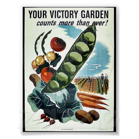 Victory Garden Poster Vintage Garden Pinterest