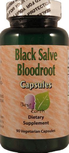 Black Salve Bloodroot Capsules Herbalism Remedies Natural Remedies
