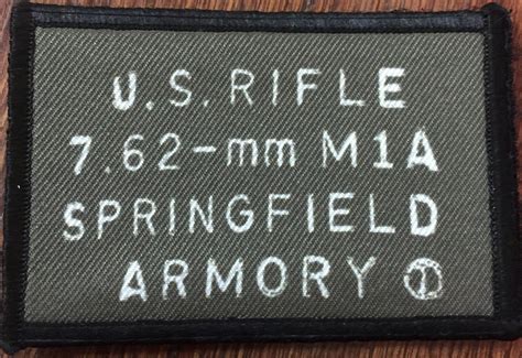 Springfield Armory M14 Receiver Morale Patch Custom Velcro Morale Patches