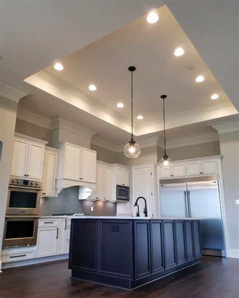 Kitchen ceiling ideas (vaulted and 3d drop ceiling). Top 50 Best Tray Ceiling Ideas - Overhead Interior Designs