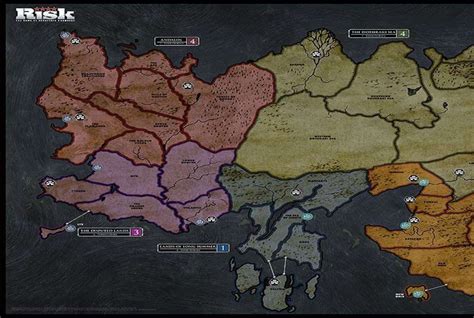 Game Of Thrones Board Game Map Maping Resources