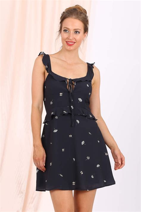 Cute floral dresses aren't just for spring & summer! Ryleigh Backless Dress in black floral