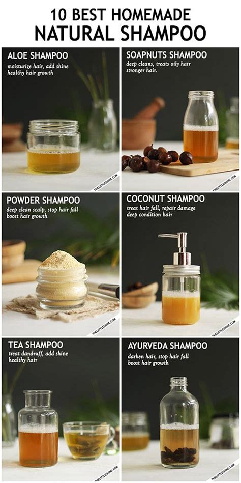 10 Natural Organic Diy Shampoo Recipes For Healthy Hair Growth