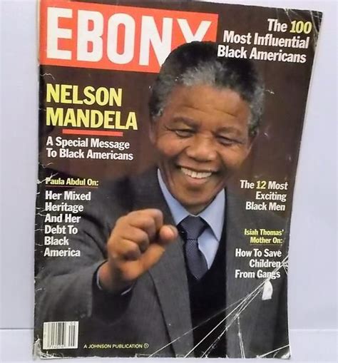 Nelson Mandela On Ebony Magazine Etsy Ebony Magazine Ebony