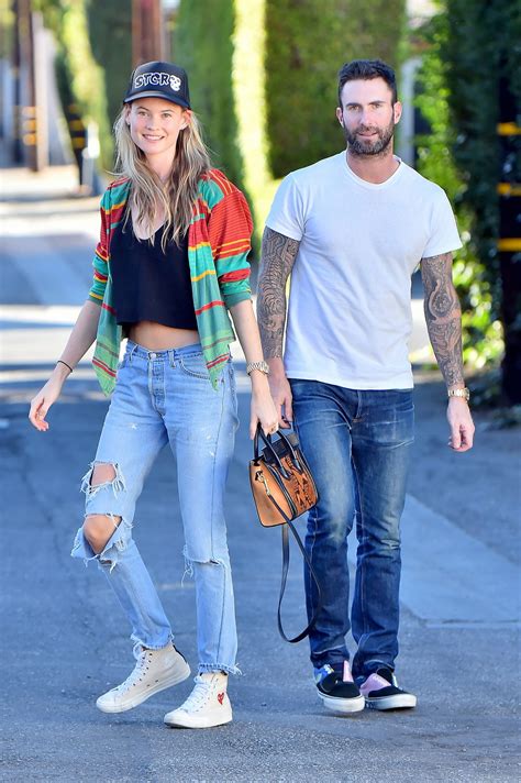 Adam Levine And His Wife Behati Prinsloo Looks Happy In Love In Beverly