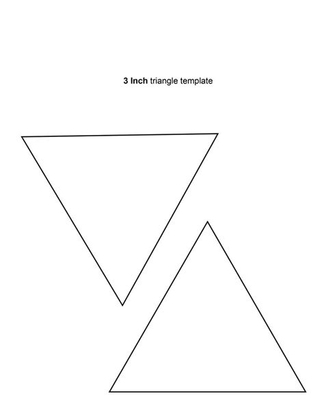 Printable 3 Inch Equilateral Triangle Template Free Download