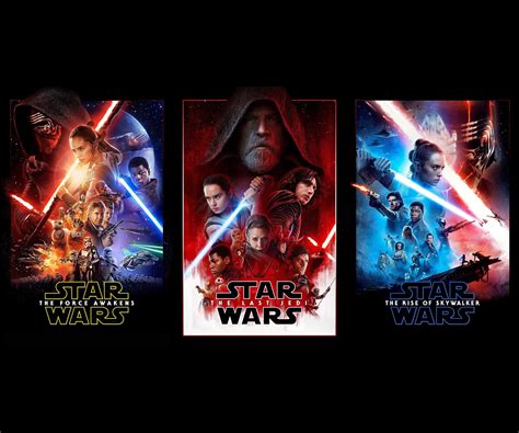 Star Wars Sequel Trilogy Theatrical Poster Set Starwars