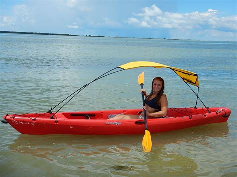 It measures 54 inches in length and conveniently adapts to any kayak with exceptional stability during windy and rough weather conditions. Kayak Canopy Shop | Kayaking, Kayak trip, Canopy