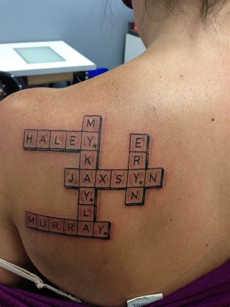 Chow down on word cookies! Name Crossword Puzzle Tattoo - How To Do This