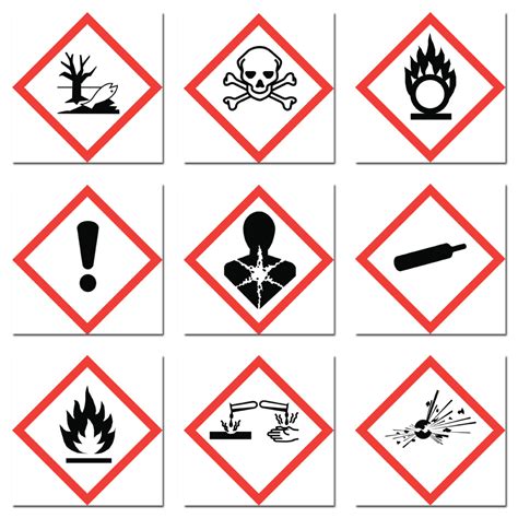 Chemical Hazard Symbols For Labels Chemical Labels Uk