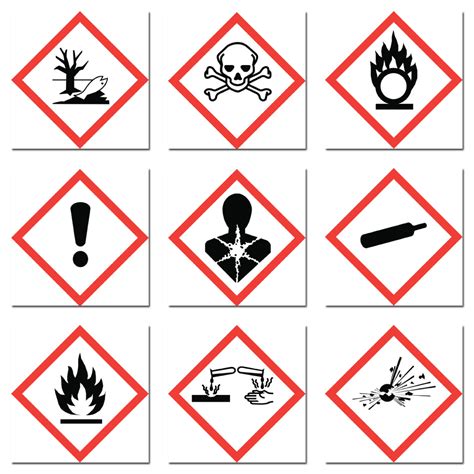 Chemical Hazard Symbols For Labels Chemical Labels UK